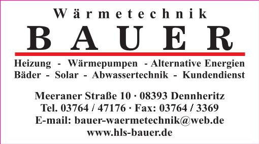 Bauer W&auml;rmetechnik